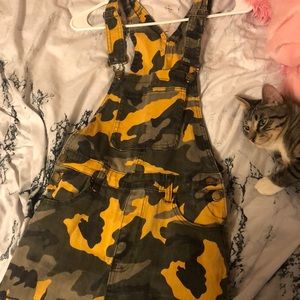 💛💛Yellow Camo Overalls 💛💛